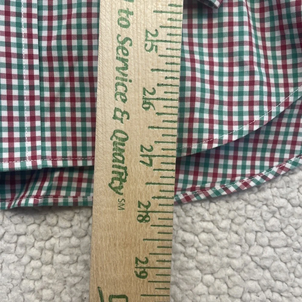 Vineyard Vines Button Down Mens XS Red Green Tucker Shirt Gingham Classic Fit